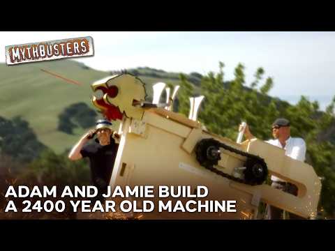 Can An Ancient Arrow Machine Gun Match A Professional Olympic Archer? | MythBusters