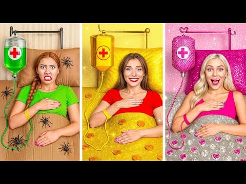 Poor vs Rich vs Giga Rich in The Hospital | Crazy Challenge by Multi DO Girls