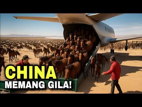 China Released Horses into a Dead Desert - 5 Years Later Something Unexpected Happened!‼️