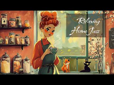 Morning Jazz Tea Time ☕ Soft &amp; Cozy Café Ambience for a Peaceful Day