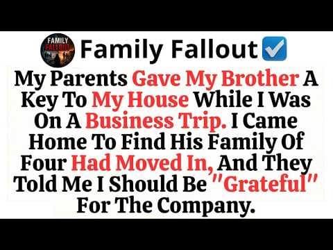 My Parents Gave My Brother A Key To My House While I Was On A Business Trip. I Came...