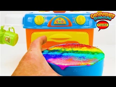 ¡Aprenda Formas, Colores y Números para Niños con un Pastel de Cumpleaños de Juguete y Tayo!