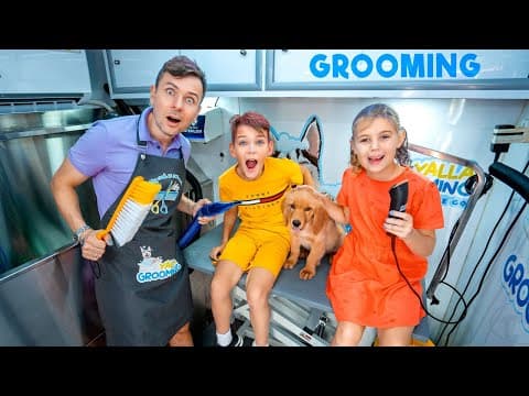 24 HOURS in the Pet Grooming Van!