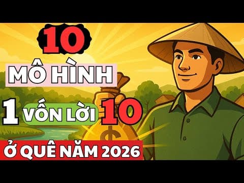 10 Mô Hình 1 Vốn 10 Lời Ở Quê 2026 | Hành Trình Làm Giàu