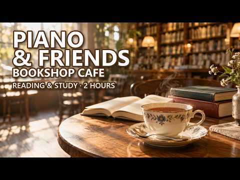 reading at the bookshop cafe | piano & friends for reading & studying