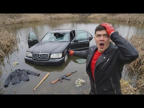 Am găsit un Mercedes „de bandiți” în mijlocul unei mlaștini! Cum a ajuns acolo?