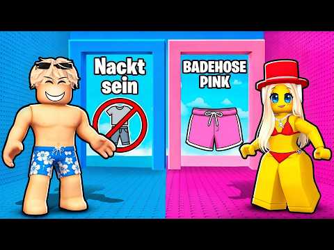 ROBLOX WÜRDEST DU EHER: JUNGS VS MÄDCHEN SOMMER TOWER (PEINLICH)