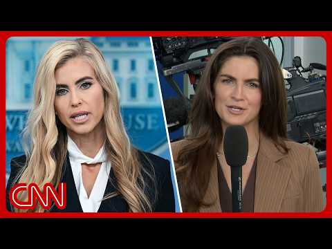 What Kaitlan Collins found 'bizarre' about Katie Zacharia's first WH briefing