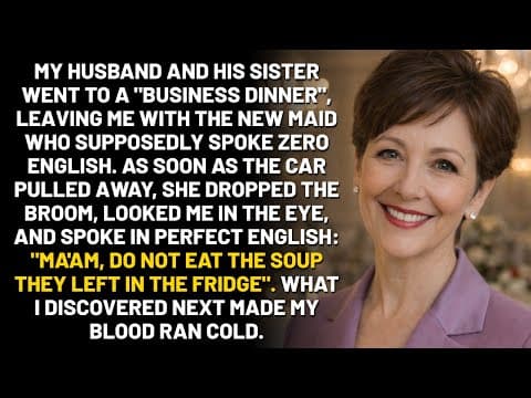 They Thought She Couldn't Understand Them. The Maid Revealed Their Secret As Soon As They Left...
