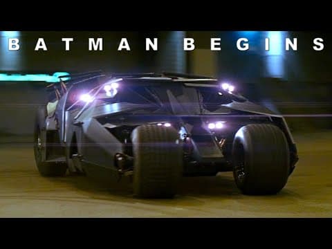 Batman Begins (2005) — Every Batmobile Scene