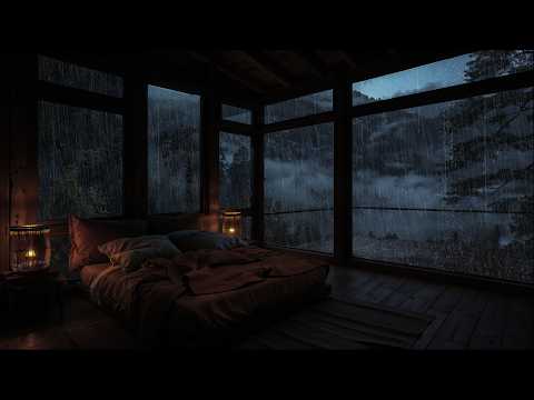 Fall Asleep in 5 Minutes with Relaxing Sounds – Heavy Rain and Thunder to Sleep All Night
