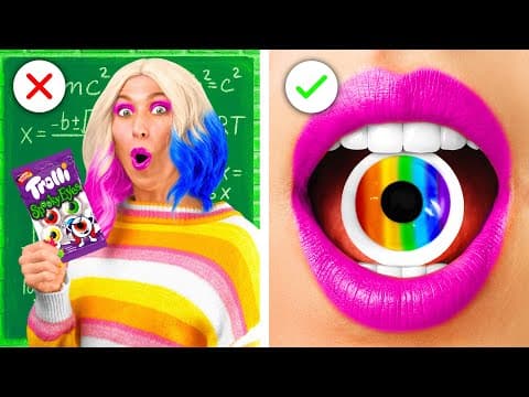 Hvordan Sneak Candy Ind I Klassen med Wednesday Addams | Sjove Øjeblikke