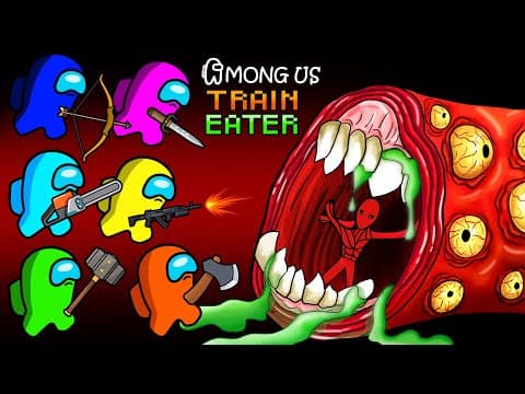 어몽어스 VS Poppy Playtime Chapter 3 | Among Us VS Train Eater | AMONG US FUNNY ANIMATION