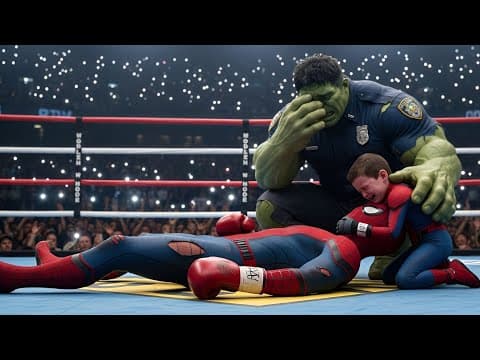Spider-Man’s Sad Defeat 😢 | Hulk & Spiderman Son’s Emotional Moment | Veo 3 Ai video