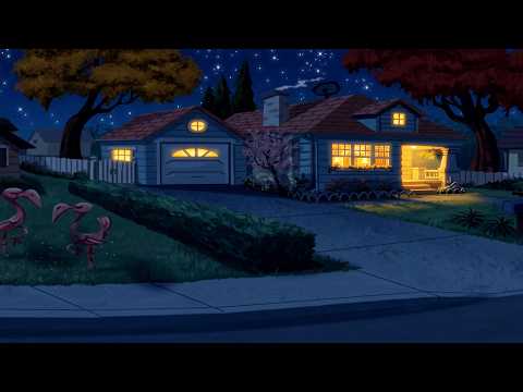oldies playing in another room on a peaceful 1950s autumn night | vintage music to relax to