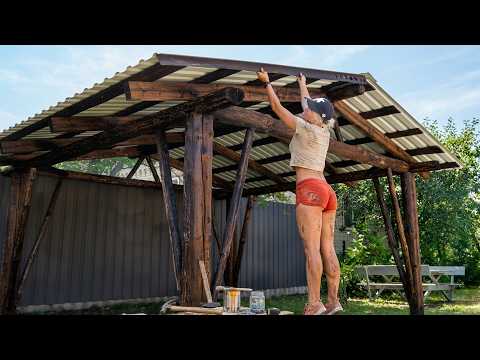 My Wife Had a Brilliant Idea for Our Backyard Trash! So I Built It. 1-Hour Transformation!