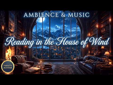 Reading in the House of Wind 🌙 ACOTAR Fantasy Ambience | Cozy Fantasy Music