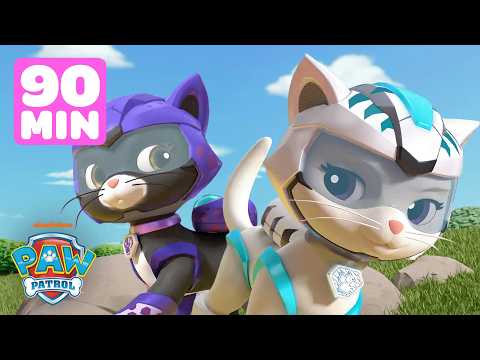 EVERY Cat Pack Rescue & Mission with PAW Patrol!  | 90 Minutes | Skye and Friends