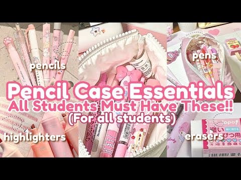 Things Every Student Should Keep in Their Pencil Case ✏️ | Back-to-School Pencil Case Essentials