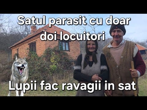 Satul parasit cu doar doi locuitori/ Lupii fac ravagii / Cum se trăiește in mijlocul padurilor ? 