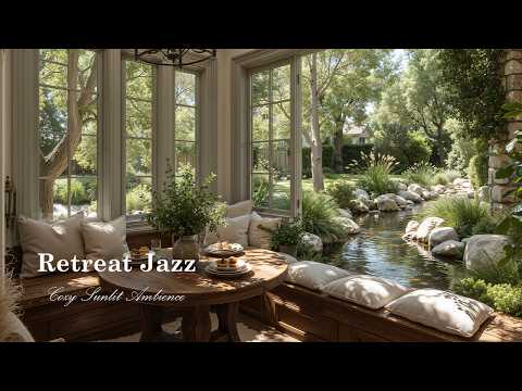 Retreat Jazz with Cozy Sunlit Ambience | Nature Atmosphere with Soothing Melody to Work, Focus