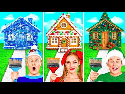 One Colored House Challenge | House on Christmas