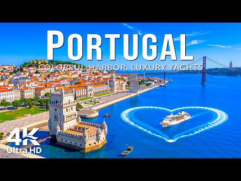 Portugal 4K Drone Footage 🇵🇹 | Lisbon, Porto & Algarve Coast | Deep House Mix 2026