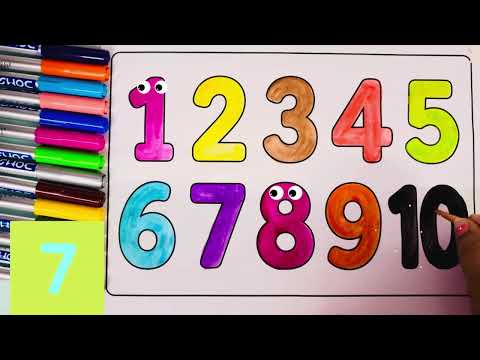 🌈 1 to 10 counting for kids learn with fun 🤩