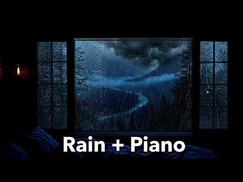 Rain Sounds & Soft Piano 🌧️ Peaceful Music for Sleep, Relaxation & Deep Rest
