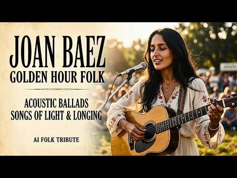 Joan Baez | Golden Hour Folk | Timeless Acoustic Ballads & 60s Folk Classics