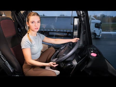 24 hours with a Girl Truck Driver traveling England: Back to Europe by Ferry