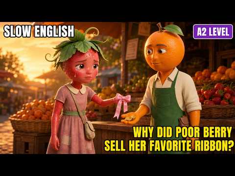 Why Did Poor Berry Sell Her Favorite Ribbon? | Easy English Listening Story Compilation (A2)