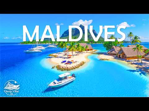 Maldives 4K 🌊 Into the Infinite Blue | Overwater Villas & Deep House Chill