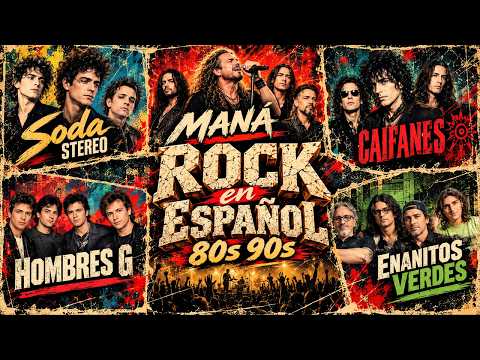 Soda Estéreo, Hombres G, Enanitos Verdes, Mana, Elefante - Himnos del Rock en Español 80s 90s