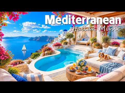 Italian Coastal & The Best Mediterranean Music 🎶 2+ Hour Tranquil Lake Como & Amalfi Coast Beauty 4K