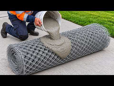 Not everyone knows this secret! Just pour cement onto wire mesh and you'll be surprised! 😱