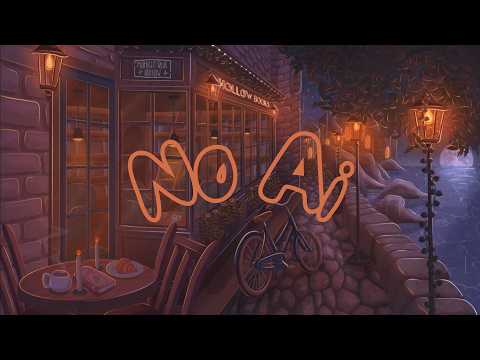 Cozy Rainy Bookshop Ambience | No AI | Cliffside Café, Coffee & Storm