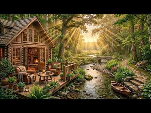 Relaxing River Ambience & Birds Chirping in the Sunlit Forest