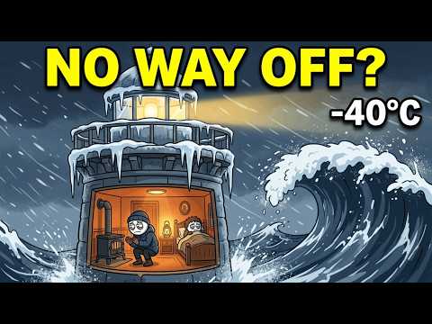 How Lighthouse Keepers Survived Winter on a Rock in the Middle of the Ocean