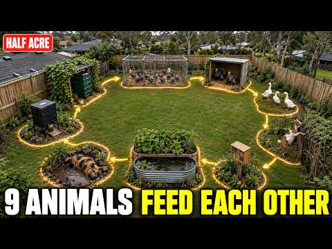 Inside the Half-Acre Backyard Where 9 Animals Feed Each Other