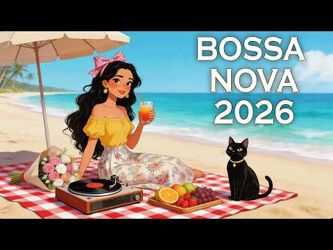 Bossa Nova Songs Playlist 2026💎Bossa Nova Coffee Morning Vibes Relaxing Cafe Music for Study & Chill