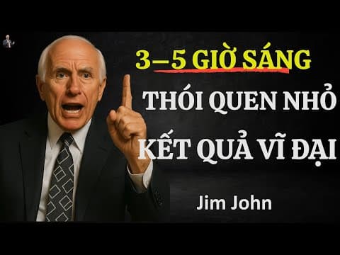 CHỈ CẦN DẬY LÚC 3 ĐẾN 5 GIỜ SÁNG, BẠN SẼ THAY ĐỔI CẢ CUỘC ĐỜI | ĐỘNG LỰC TỪ JIM ROHN