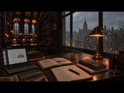 pov: you found the perfect seat in an old library | dark academia piano