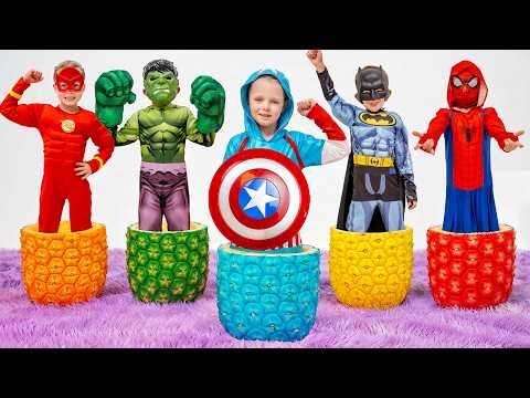 Barn blir superhjältar! 🦸‍♂️✨ | Superhjältar hjälper alla – ett spännande äventyr! 💥