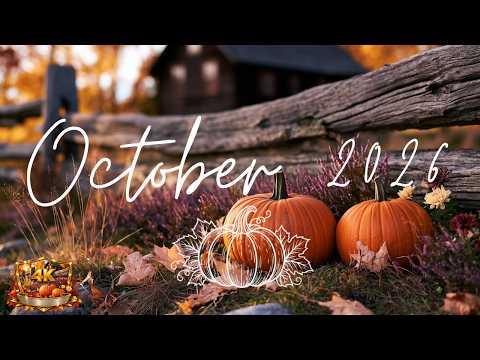 October 2026 🎃🍂 | 2h Indie Pop/Folk Music for Cozy Evenings & Autumn Colors
