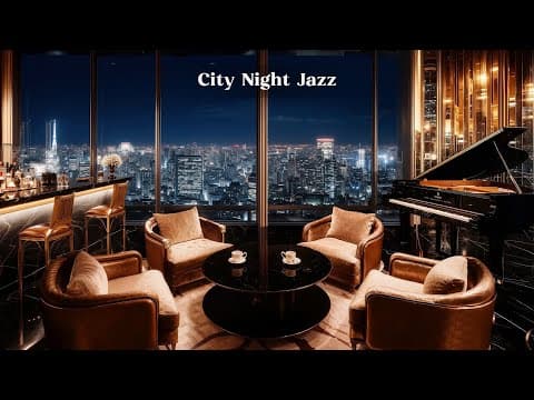 Happy Night Jazz ☕Saxophone Jazz Instrumental and Relaxing Jazz Cafe Music / Luxury Hotel Lounge