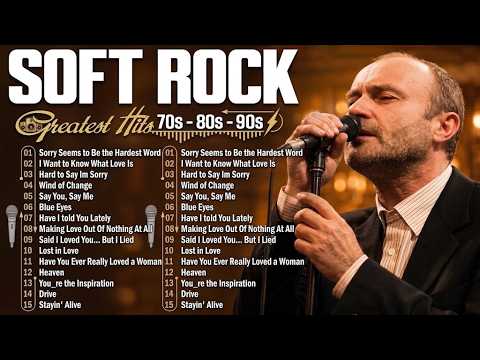 Michael Bolton, Air Supply, Rod Stewart, Phil Collins, Bee Gees - Soft Rock 70s 80s 90s Playlist