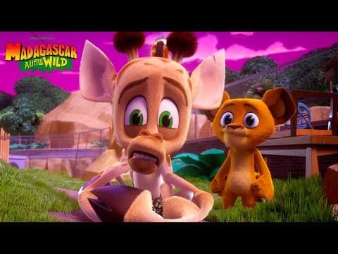 Alex Helps Melman Overcome his Fears! 😨 | Madagascar: A Little Wild | Animal Friends