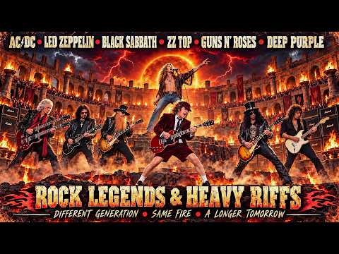AC/DC, Zeppelin, Sabbath, ZZ Top, Guns N' Roses & Deep Purple | Rock Legends & Heavy Riffs | Tribute