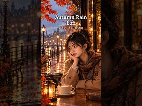 3 hours of rain, lofi &amp; a quiet café window 🍂🌧️ #lofi #rainlofi #shorts